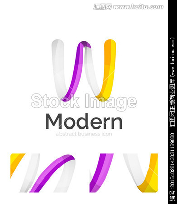 3D漩渦色帶LOGO模板與名片企業形象設計 流動之美中的品牌敘述